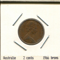 2 CENTS 1966 AUSTRALIA Moneda #AS259.E.A - 2 Cents