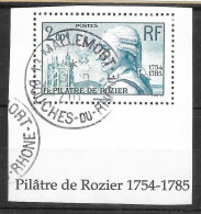 Les Trésors De La Philatélie 2015 - Feuille 7 - Pilâtre De Rozier 2,00 - Used Stamps