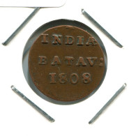 1808 BATAVIA VOC 1/2 DUIT NEERLANDÉS NETHERLANDS INDIES #VOC2082.10.E.A - Niederländisch-Indien