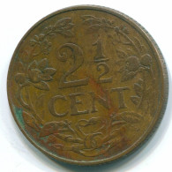 2 1/2 CENT 1965 CURACAO NEERLANDÉS NETHERLANDS Bronze Colonial Moneda #S10203.E.A - Curacao