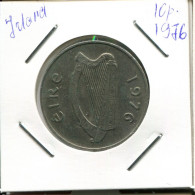 10 PENCE 1976 IRLANDA IRELAND Moneda #AN608.E.A - Ireland