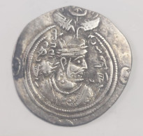SASANIAN KINGS. Khosrau II. 591-628 AD. AR Silver Drachm Year 27 Mint LD - Oosterse Kunst