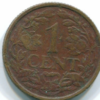 1 CENT 1954 ANTILLAS NEERLANDESAS Bronze Fish Colonial Moneda #S11016.E.A - Nederlandse Antillen