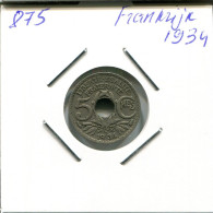 5 CENTIMES 1934 FRANCIA FRANCE Moneda #AM996.E.A - 5 Centimes