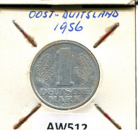 1 DM 1956 A DDR EAST ALEMANIA Moneda GERMANY #AW512.E.A - 1 Marco