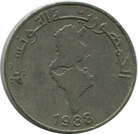 1 DINAR 1988 TUNISIA Coin #AH929.U.A - Tunesien