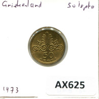 50 LEPTA 1973 GREECE Coin #AX625.U.A - Griekenland