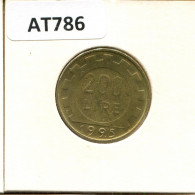 200 LIRE 1995 ITALIA ITALY Moneda #AT786.E.A - 200 Liras
