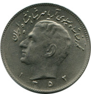 IRANÍ 10 RIALS 1973 / 1352 Islámico Moneda #AP998.E.A - Irán