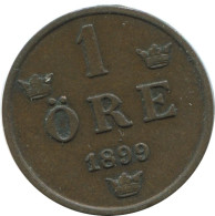 1 ORE 1899 SCHWEDEN SWEDEN Münze #AD420.2.D.A - Zweden