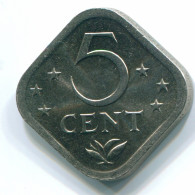 5 CENTS 1980 ANTILLAS NEERLANDESAS Nickel Colonial Moneda #S12334.E.A - Antillas Neerlandesas