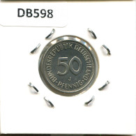 50 PFENNIG 1980 J WEST & UNIFIED GERMANY Coin #DB598.U.A - 50 Pfennig