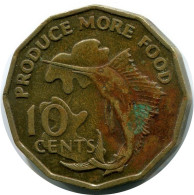 10 CENTS 1977 SEYCHELLES Moneda #AR157.E.A - Seychellen