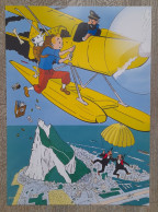 TINTIN AVION - AFFICHE POSTER - Other & Unclassified