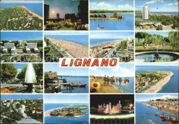 72584165 Lignano Teilansichten Ferienort Hotels Strand Brunnen Wasserspiele Lign - Autres & Non Classés