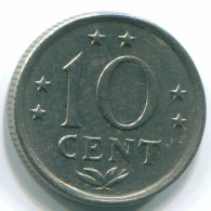 10 CENTS 1970 NETHERLANDS ANTILLES Nickel Colonial Coin #S13345.U.A - Antillas Neerlandesas