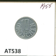 10 GROSCHEN 1955 ÖSTERREICH AUSTRIA Münze #AT538.D.A - Oostenrijk