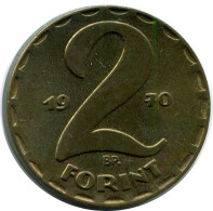 2 FORINT 1970 HUNGARY Coin #AY636.U.A - Hungría