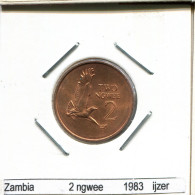 2 NGWEE 1983 SAMBIA ZAMBIA Münze #AS341.D.A - Zambia