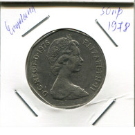 50 NEW PENCE 1978 UK GBAN BRETAÑA GREAT BRITAIN Moneda #AN545.E.A - Sonstige & Ohne Zuordnung