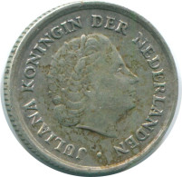 1/10 GULDEN 1966 NETHERLANDS ANTILLES SILVER Colonial Coin #NL12860.3.U.A - Antillas Neerlandesas