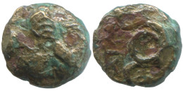 WREATH Ancient Authentic GREEK Coin 0.7g/7mm #SAV1424.11.U.A - Griechische Münzen