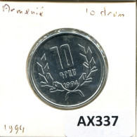10 DRAM 1994 ARMENIEN ARMENIA Münze #AX337.D.A - Arménie