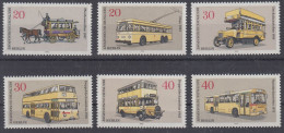 Berlin Mi.Nr.446-451 - Berliner Verkehrsmittel - Pferdeomnibus - Doppeldeckautobus - Standardautobus - Obus - Nuovi