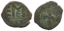 ARAB PSEUDO FOLLIS Auténtico Antiguo BYZANTINE Moneda 5.4g/25mm #AA537.19.E.A - Bizantinas