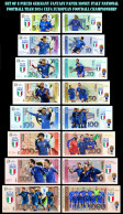 UEFA European Football Championship 2024 Qualified Country  Italy  8 Pieces Germany Fantasy Paper Money - [15] Commemoratives & Special Issues