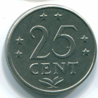 25 CENTS 1970 ANTILLAS NEERLANDESAS Nickel Colonial Moneda #S11463.E.A - Antillas Neerlandesas