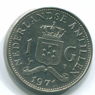 1 GULDEN 1971 ANTILLAS NEERLANDESAS Nickel Colonial Moneda #S12014.E.A - Antillas Neerlandesas