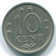 10 CENTS 1971 NIEDERLÄNDISCHE ANTILLEN Nickel Koloniale Münze #S13400.D.A - Niederländische Antillen