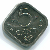 5 CENTS 1980 NIEDERLÄNDISCHE ANTILLEN Nickel Koloniale Münze #S12321.D.A - Antillas Neerlandesas