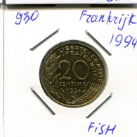 20 CENTIMES 1994 FRANCE Pièce Française #AN197.F.A - 20 Centimes