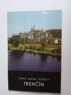 D203056    Czechoslovakia - Tourism Brochure - Slovakia  - TRENCIN     Ca 1960 - Dépliants Turistici