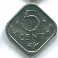 5 CENTS 1975 NIEDERLÄNDISCHE ANTILLEN Nickel Koloniale Münze #S12242.D.A - Antilles Néerlandaises