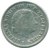 1/10 GULDEN 1954 NETHERLANDS ANTILLES SILVER Colonial Coin #NL12059.3.U.A - Niederländische Antillen