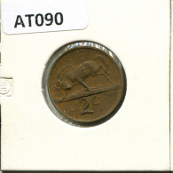 2 CENTS 1976 SOUTH AFRICA Coin #AT090.U.A - Sud Africa