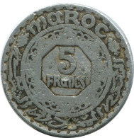 5 FRANCS 1951 MARRUECOS MOROCCO Islámico Moneda #AH646.3.E.A - Marruecos