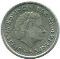 1/10 GULDEN 1970 NIEDERLÄNDISCHE ANTILLEN SILBER Koloniale Münze #NL13056.3.D.A - Niederländische Antillen