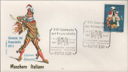 ITALIA - ITALIE - ITALY - 1974 - 16ª Giornata Del Francobollo - Capitan Spaventa - FDC Roma - FDC