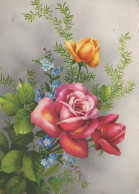 FLOWERS Vintage Postcard CPSM #PAR878.A - Fiori