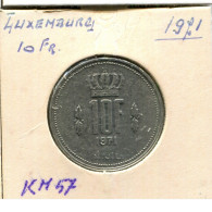 10 FRANCS 1971 LUXEMBURGO LUXEMBOURG Moneda #AT238.E.A - Luxemburgo