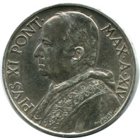 10 LIRE 1935 VATICAN Pièce Pius XI (1922-1939) ARGENT #AH305.16.F.A - Vatican
