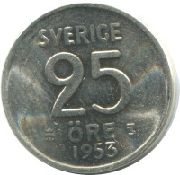 25 ORE 1953 SUECIA SWEDEN PLATA Moneda #AC502.2.E.A - Sweden
