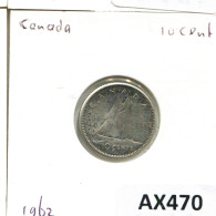 10 CENTS 1962 KANADA CANADA Münze #AX470.D.A - Canada