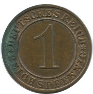 1 REICHSPFENNIG 1925 A DEUTSCHLAND Münze GERMANY #AD456.9.D.A - 1 Rentenpfennig & 1 Reichspfennig