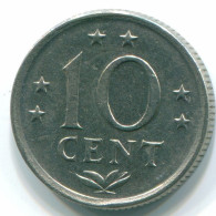 10 CENTS 1970 ANTILLES NÉERLANDAISES Nickel Colonial Pièce #S13366.F.A - Antilles Néerlandaises