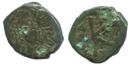 FLAVIUS PETRUS SABBATIUS 1/2 FOLLIS Antiguo BYZANTINE Moneda 9.8g/20m #AF786.12.E.A - Byzantines